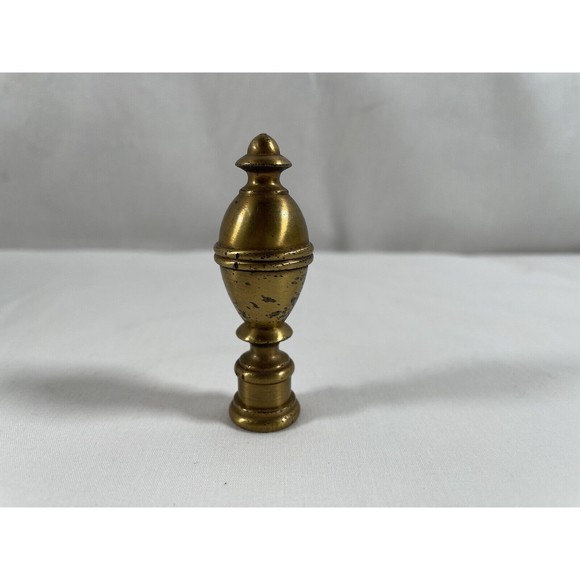 Vintage 1/4”-27 Solid Brass Classical Urn Lamp Finial 2 1/2" Tall #1 - Picture 1 of 9